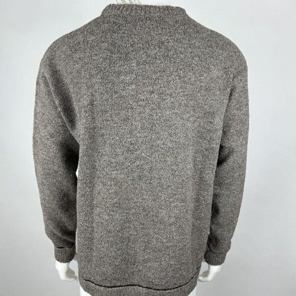 Collezione Dante Italy Alpaca Wool Sweater Mens XL NWT Long Sleeve Crew Neck - Picture 3 of 11